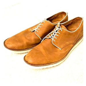 Brown dress shoes